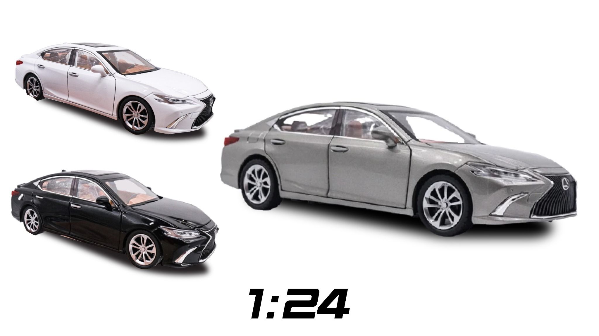  Mô hình xe Lexus Es300 full open 1:24 Jin Lifang OT411 