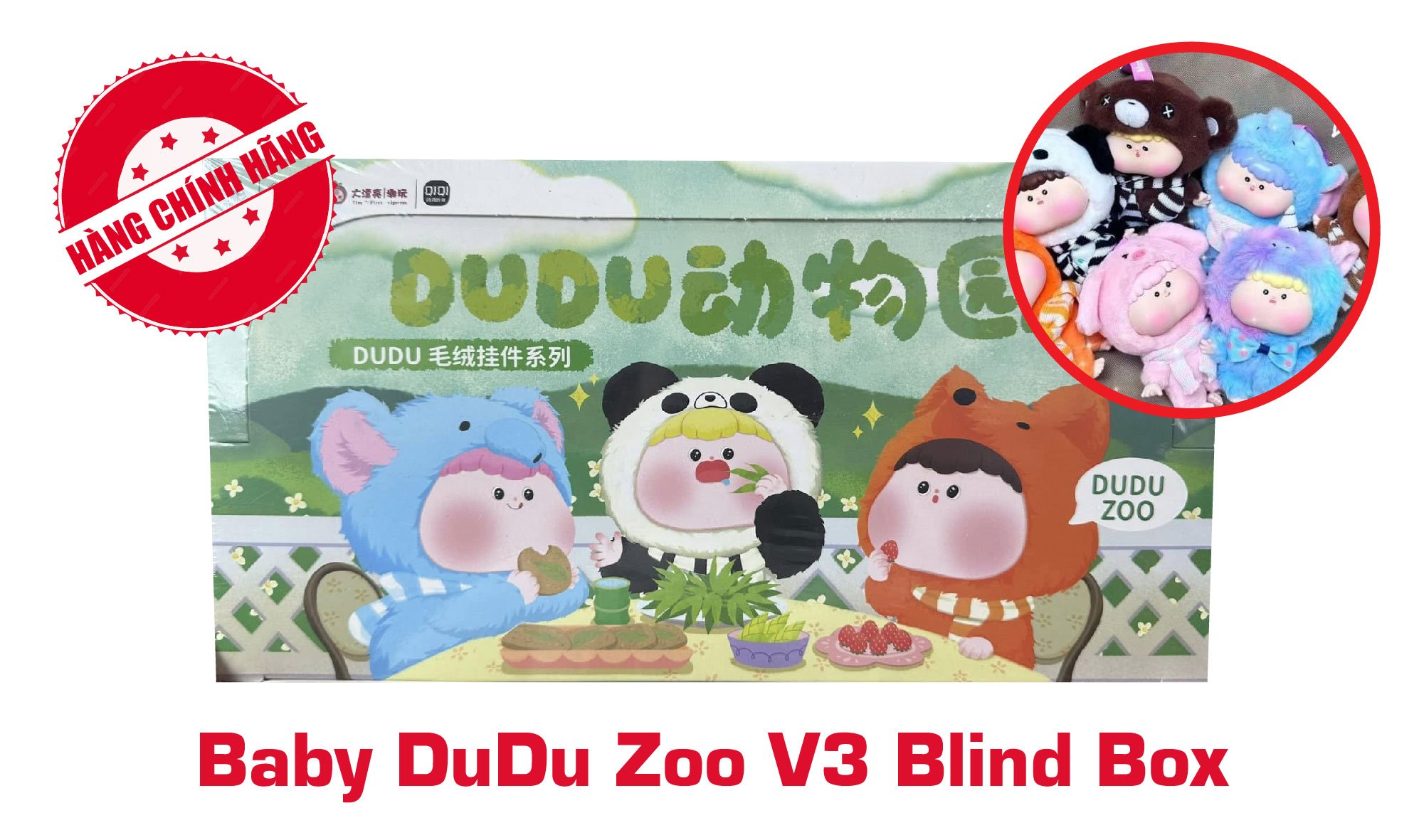  Blind box hộp mù sở thú DuDu Zoo v3 Blind box chính hãng 3Babies TOY BL018 