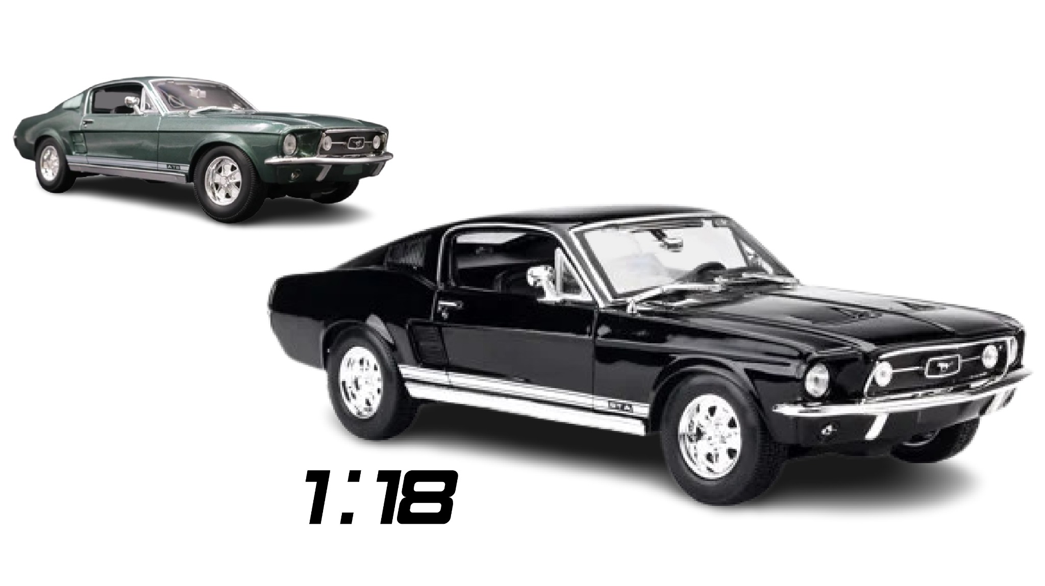  Mô hình xe Ford Mustang Gta Fastback 1967 1:18 Maisto 6652 