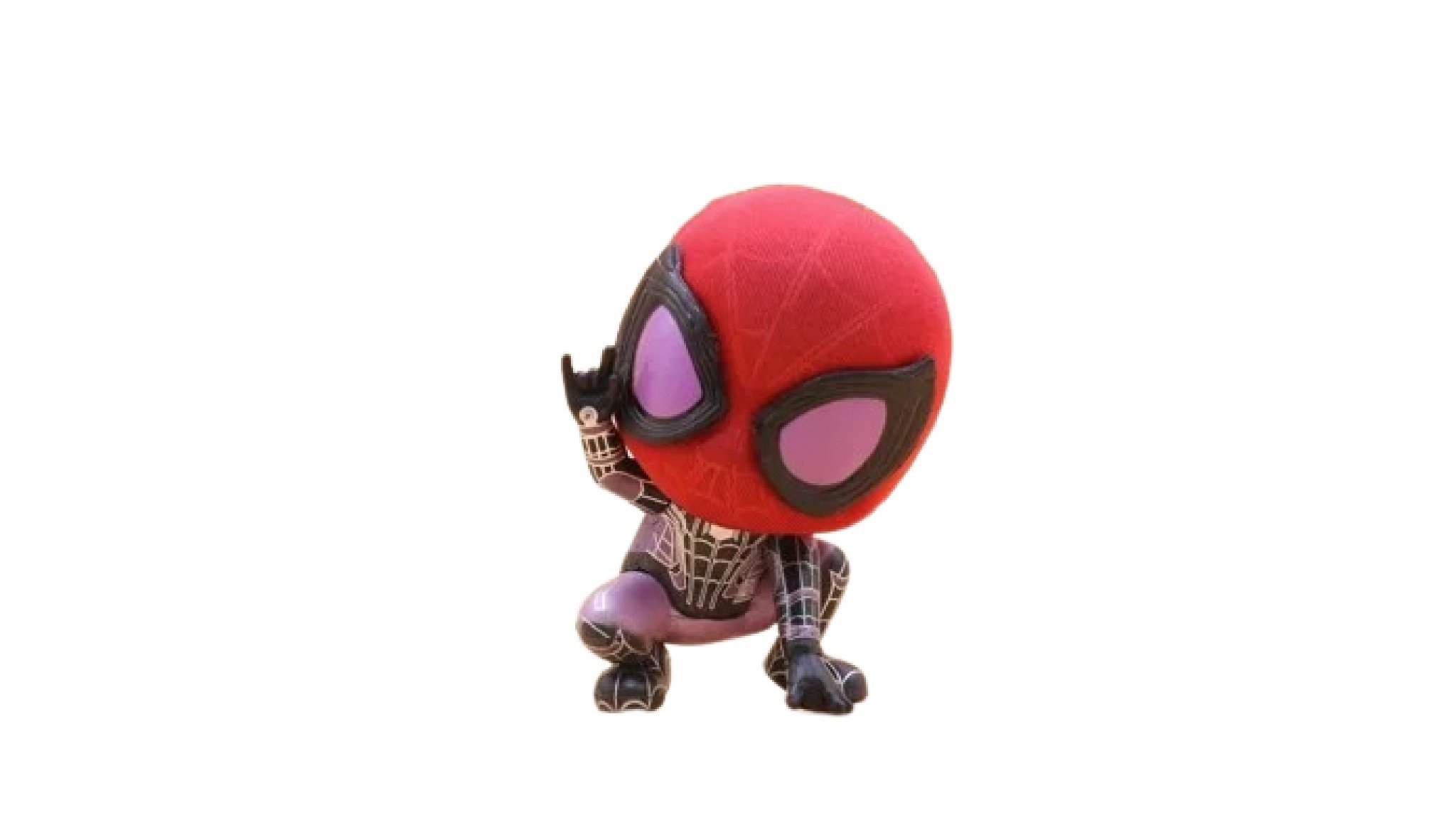  Mô hình nhân vật Spiderman Đầu Bự Black Purple 8cm 6215 