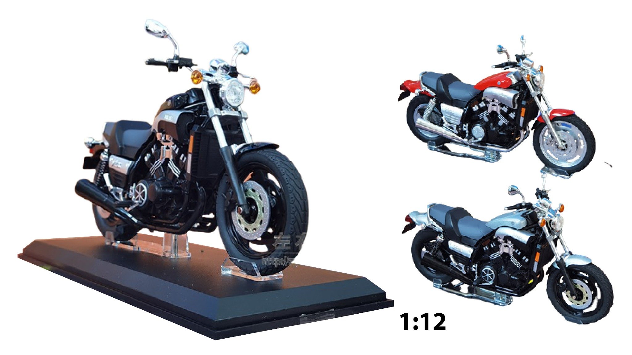  Mô hình xe Yamaha VMax 1:12 Aoshima 8042 