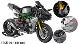  Mô hình xe mô tô lắp ghép Kawasaki Ninja H2R Technic 858 pcs tỉ lệ 1:6 LG006 