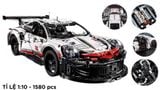  Mô hình xe ô tô lắp ghép Porsche 911 RSR Technic 1580 pcs tỉ lệ 1:10 LG004 