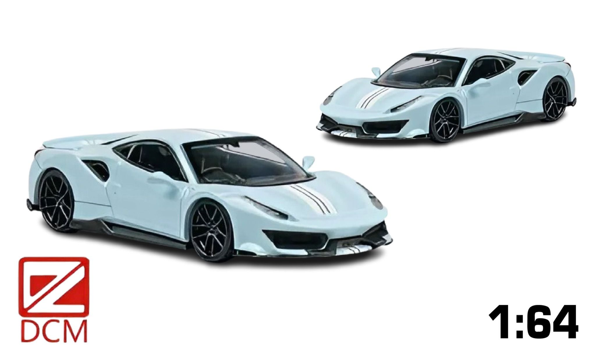  Mô hình xe Ferrari Novitec 488 Pista tỉ lệ 1:64 DCM OT64247 