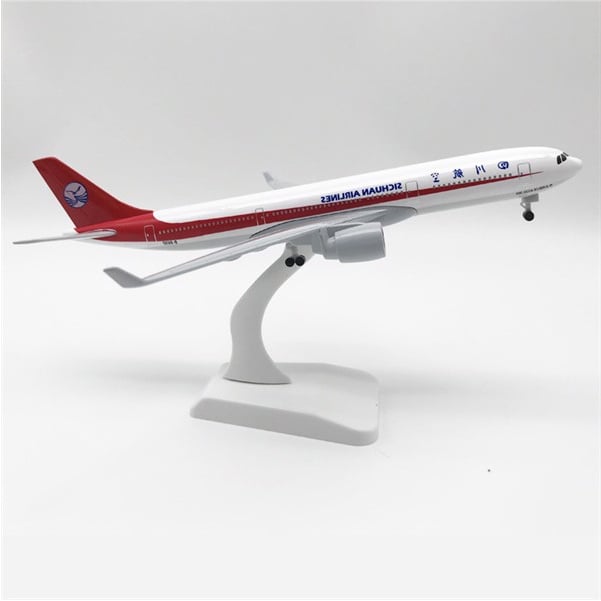  Mô hình máy bay Hãng Hàng Không Tứ Xuyên Airbus Sichuan A330 có bánh xe 20cm MB20073 