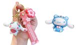  Móc khóa nhựa dẻo - silicon gấu Cinnamoroll MK014 