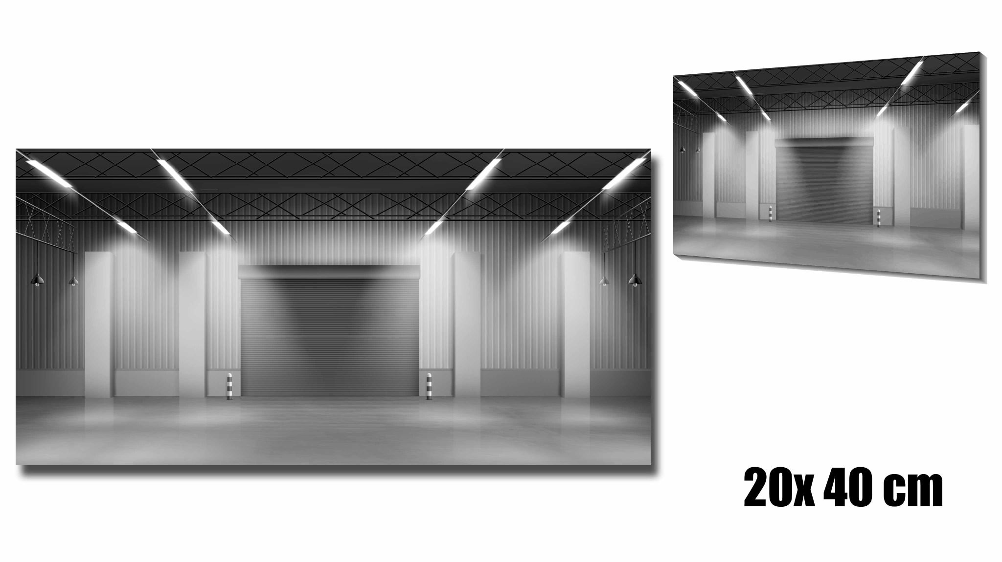  Diorama trưng bày 1 mặt background garage light gray dành cho mô hình DR016 