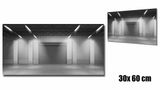  Diorama trưng bày 1 mặt background garage light gray dành cho mô hình DR016 