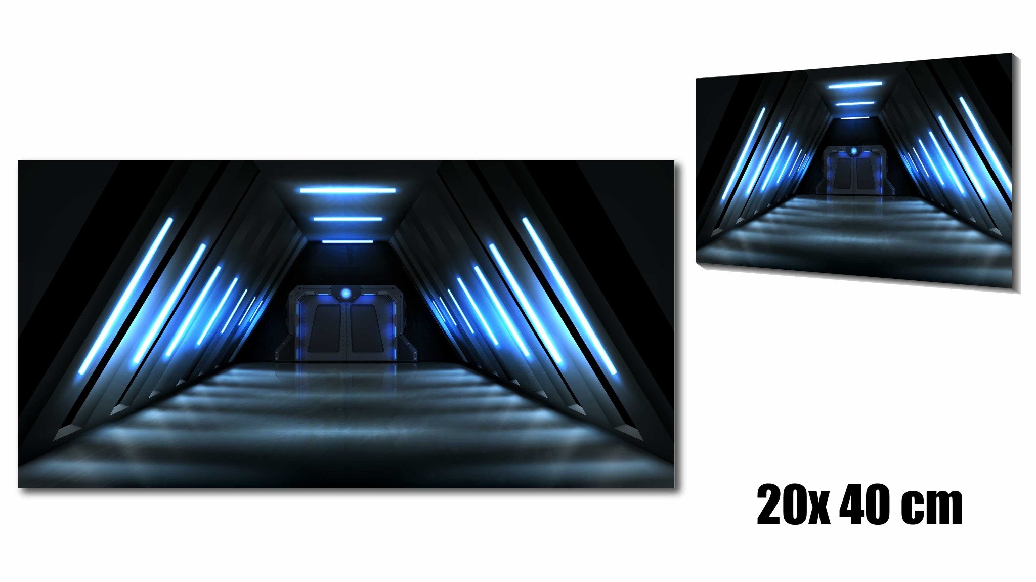  Diorama trưng bày 1 mặt background Cyper punk light blue dành cho mô hình DR020 