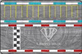  Diorama mặt đường cao tốc 4 lane - bãi đậu xe ô tô kích thước 40x60cm dành cho xe mô hình 1:64 Autono1 DR033 