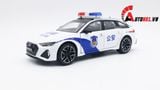  Mô hình xe ô tô Audi RS6 Police White tỉ lệ 1:24 Jinlifang OT196 