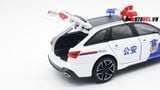  Mô hình xe ô tô Audi RS6 Police White tỉ lệ 1:24 Jinlifang OT196 