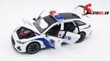  Mô hình xe ô tô Audi RS6 Police White tỉ lệ 1:24 Jinlifang OT196 