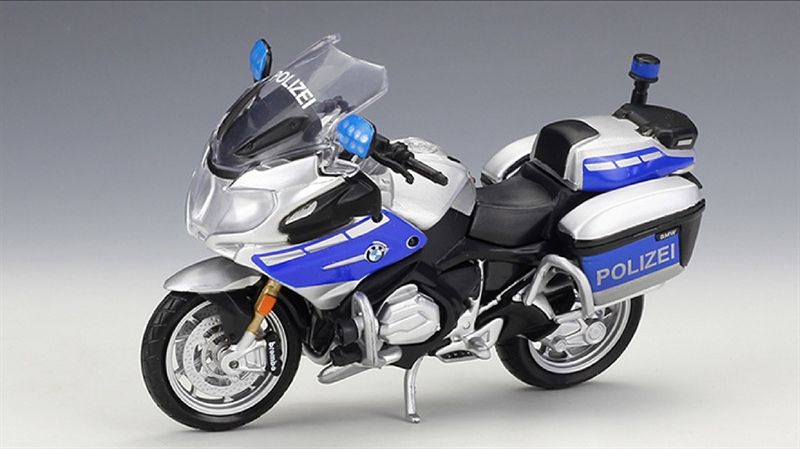  Mô hình xe mô tô cảnh sát police BMW R1200 RT polizei tỉ lệ 1:18 Maisto MT045 