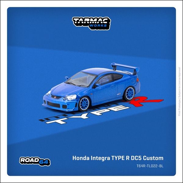  Mô hình xe Honda Integra TYPE R DC5 Custom, Blue Metallic tỉ lệ 1:64 Tarmac Works 