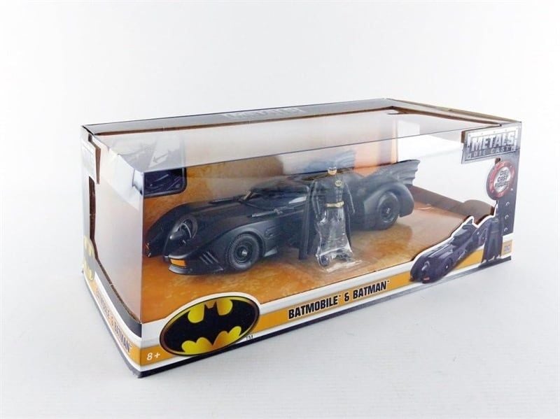  Mô hình xe Batman 1989 Batmobile W/Batman Figure DC Comics tỉ lệ 1:24 Jada Toys 98260 