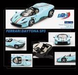  Mô hình xe Ferrari Daytona SP3 Light Blue tỉ lệ 1:64 BBR model BBRFER64020 