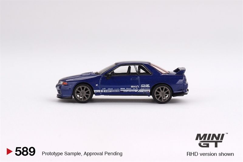  Mô hình xe Nissan Skyline GT-R Top Secret VR32 Metallic Blue tỉ lệ 1:64 MiniGT 