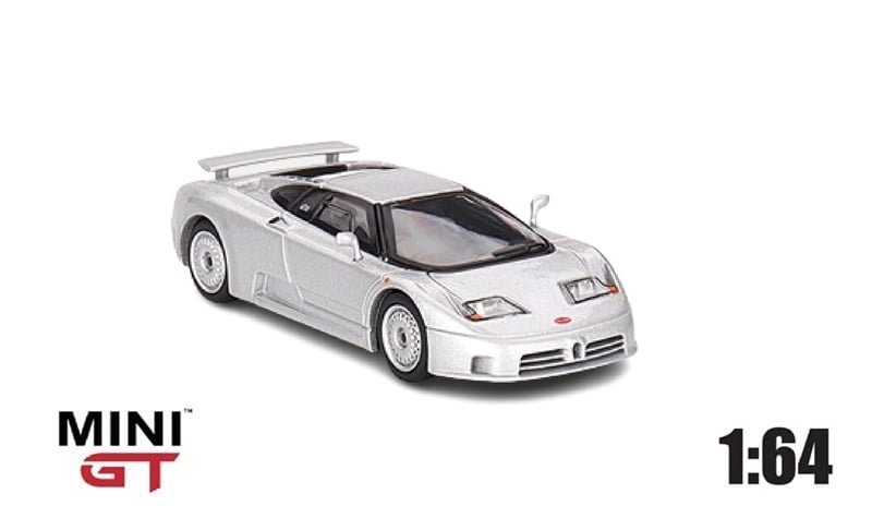  Mô hình xe Bugatti EB110 GT Grigio Chiaro tỉ lệ 1:64 MiniGT MGT00704 