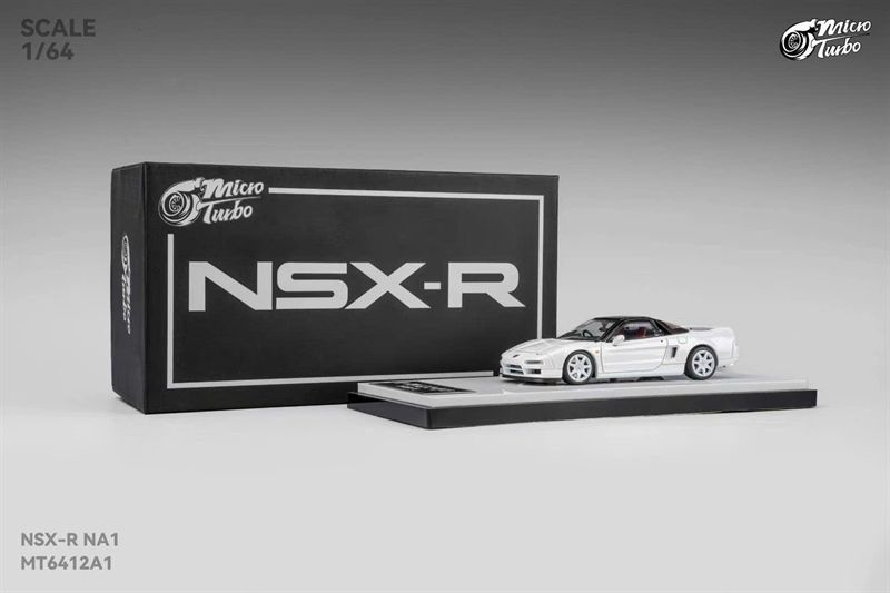  Mô hình xe Honda NSX-R NA1 Type R white mở được nắp máy sau tỉ lệ 1:64 Micro Turbo MT6412A1 