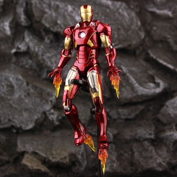  Mô hình nhân vật Marvel Iron man người sắt có đèn MK7 Mark VII Avengers SHF tỉ lệ 1:10 18CM ZD Toys FG263 