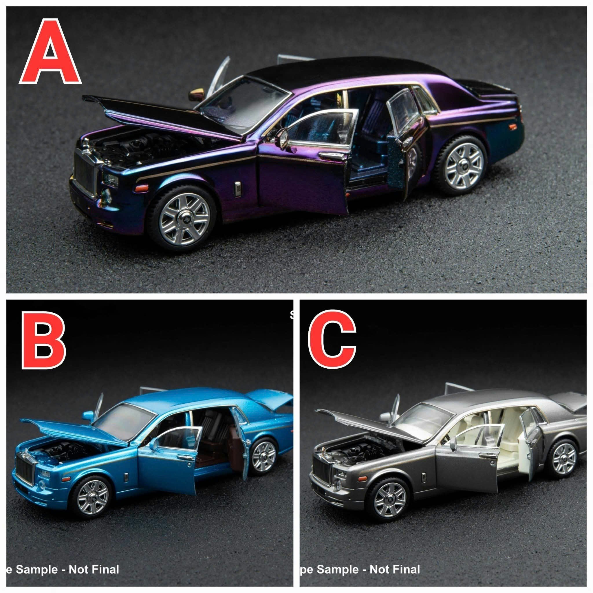  Mô hình xe Rolls Royce Phantom VII full open - full kính tỉ lệ 1:64 DCM model OT64179 