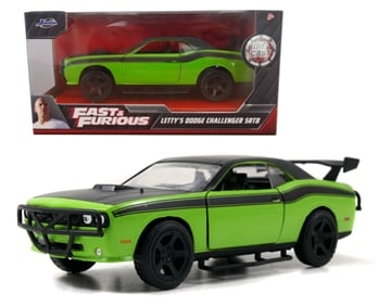 Mô hình xe Dodge Charger SRT8 Fast & Furious green tỉ lệ 1:32 Jada 24075 