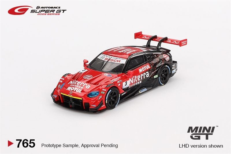  Mô hình xe Nissan Z GT500 #3 Niterra MOTUL Z bản card tỉ lệ 1:64 Minigt MGT00765-BL 
