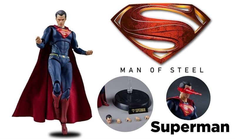  Mô hình nhân vật DC Superman Form Man of Steel tỉ lệ 1:9 19CM FondJoy FG280 