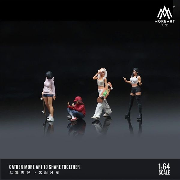  Mô hình nhân vật 4 figure Street Trendy Fashion Action tỉ lệ 1:64 More Art MO223030 