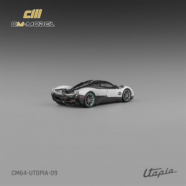  Mô hình xe Pagani Utopia Pearl White with Carbon tỉ lệ 1:64 CM Model CM64-UTOPIA-09 
