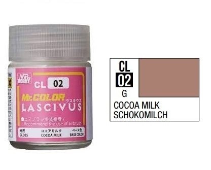  Lacquer CL02 Cocoa Milk Lascivus sơn mô hình màu ca cao sữa Lascivus 18ml Mr.Hobby CL02 