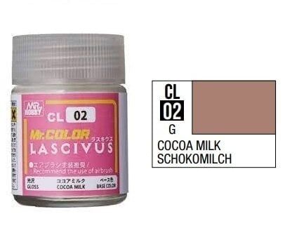  Lacquer CL02 Cocoa Milk Lascivus sơn mô hình màu ca cao sữa Lascivus 18ml Mr.Hobby CL02 