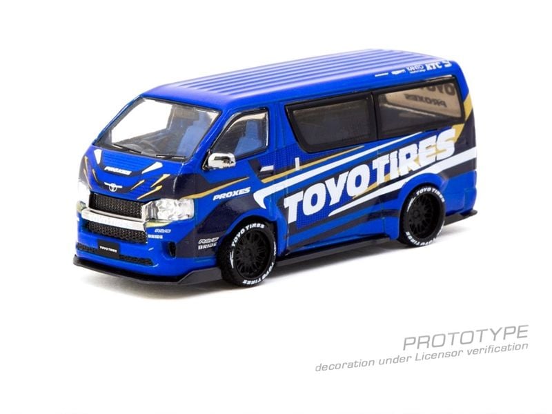  Mô hình xe Toyota Hiace Widebody Toyo Tires tỉ lệ 1:64 Tarmac Works T64-038-TOYO 