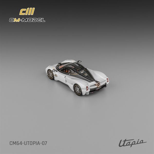  Mô hình xe Pagani Utopia Pearl White tỉ lệ 1:64 CM Model CM64-UTOPIA-07 