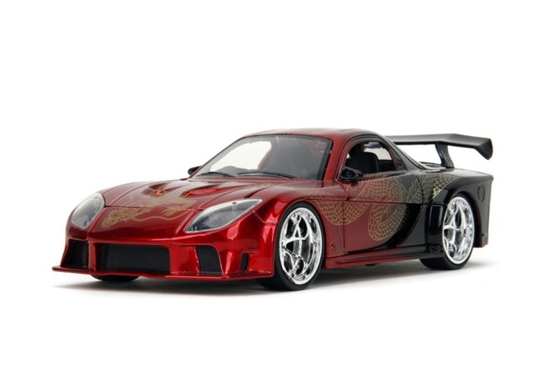  Mô hình xe 1995 Mazda RX7 Widebody (Year of the Dragon) Pink Slips tỉ lệ 1:24 Jada Toys 35194 