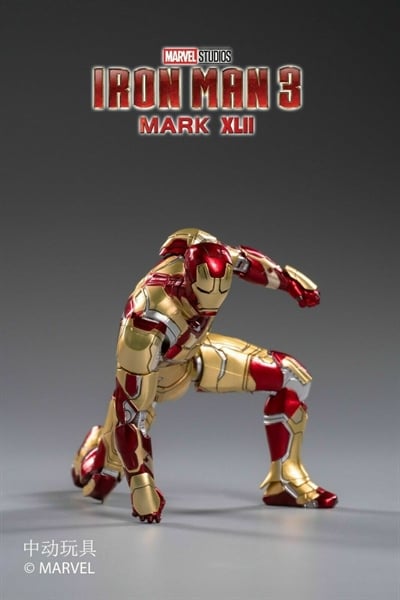  Mô hình nhân vật Marvel Iron man người sắt 3 MK42 Mark XLII SHF tỉ lệ 1:10 18CM ZD Toys FG262 