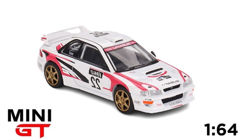  Xe mô hình Subaru Impreza WRC98 1999 Rally Tour de Corse #22 tỉ lệ 1:64 MiniGT 