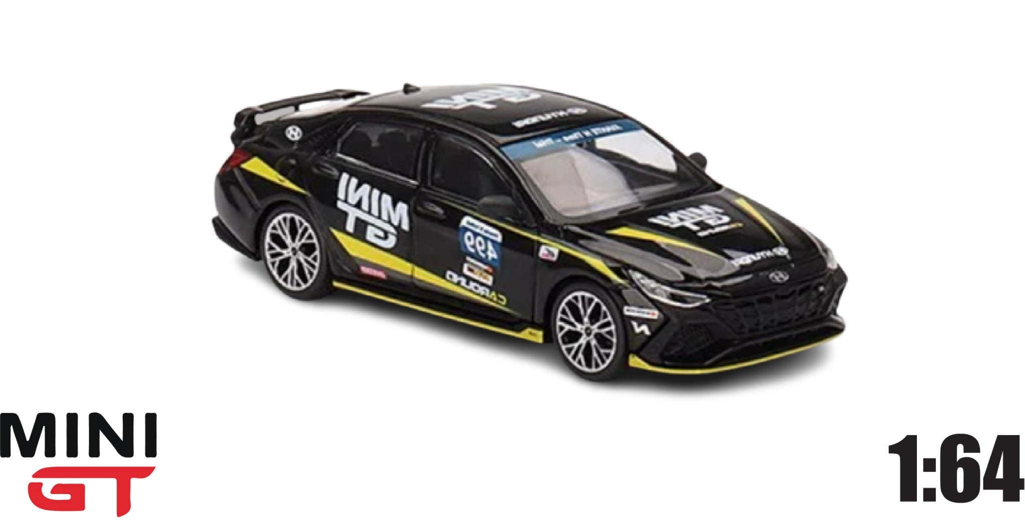  Mô hình xe Hyundai Elantra N #499 Caround Racing Hyundai N-Festival 1:64 MiniGT 