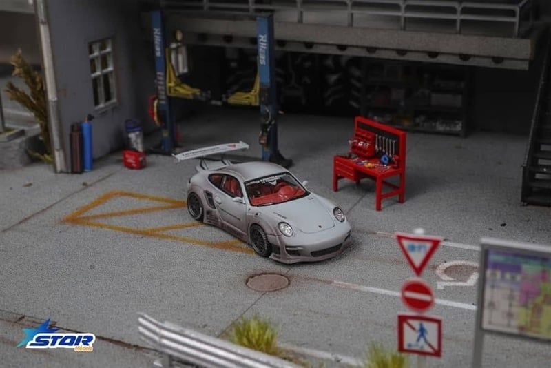  Mô hình xe Porsche 911 (997) Liberty Walk Limited To 999pcs tỉ lệ 1:64 Star Model OT64447 
