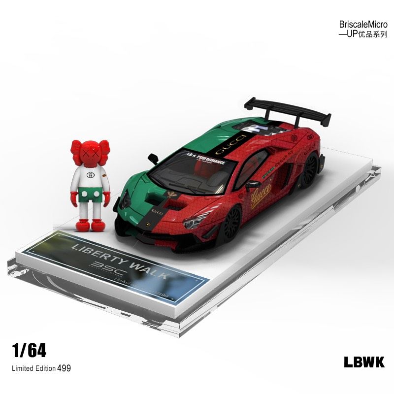 Mô hình xe Lamborghini Aventador LP700-4  Gucci Red & green Limited –  Cửa Hàng Mô Hình 