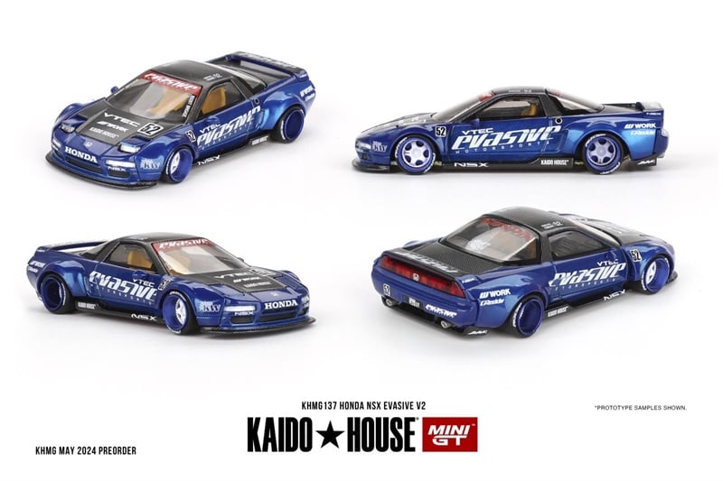  Mô hình xe Honda NSX Evasive V2 1:64 Kaido House x MiniGT KHMG137 