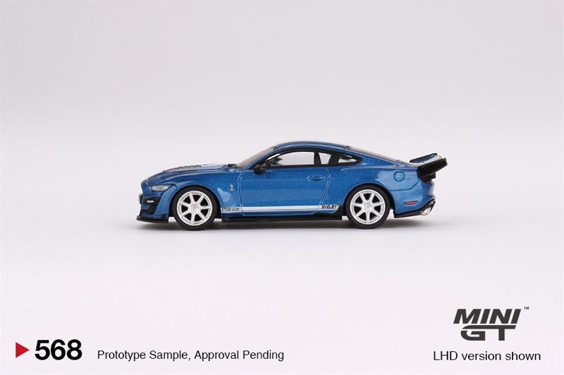  Mô hình xe Ford Shelby GT500 Dragon Snake Concept Performance Blue tỉ lệ 1:64 MiniGT 