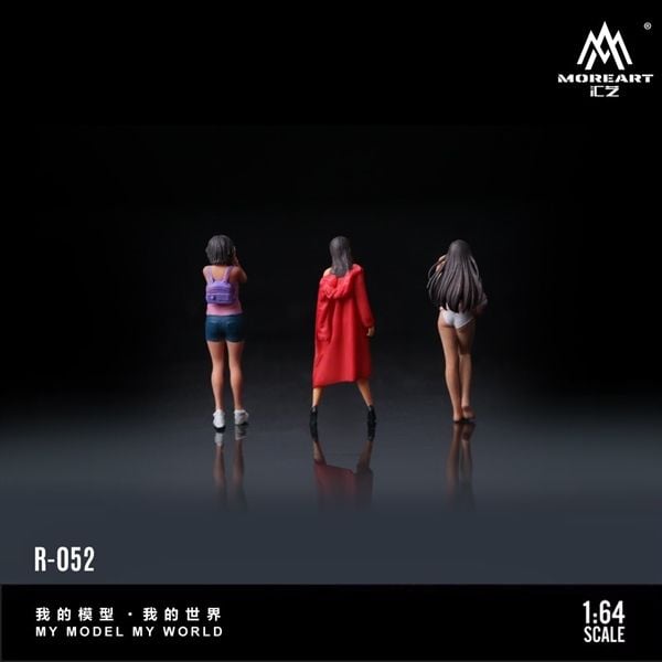 Mô hình nhân vật set figure 3 người Photography Model Doll tỉ lệ 1:64 More Art MO223052 