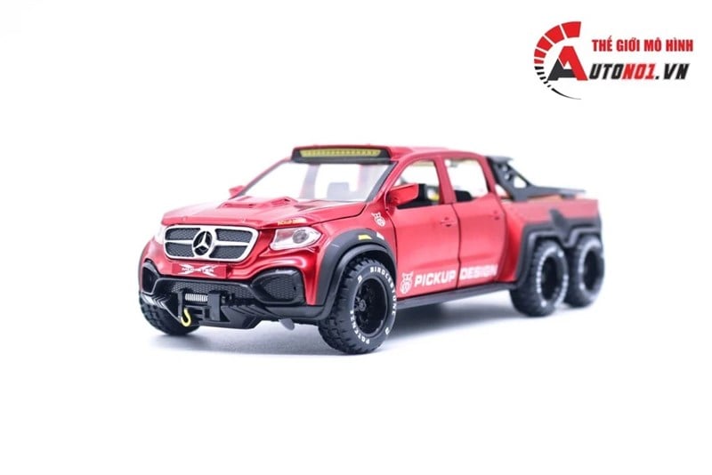  Mô hình xe Mercedes X-Class 6x6 full open - đèn - âm thanh tỉ lệ 1:32 Chimei Model OT32034 
