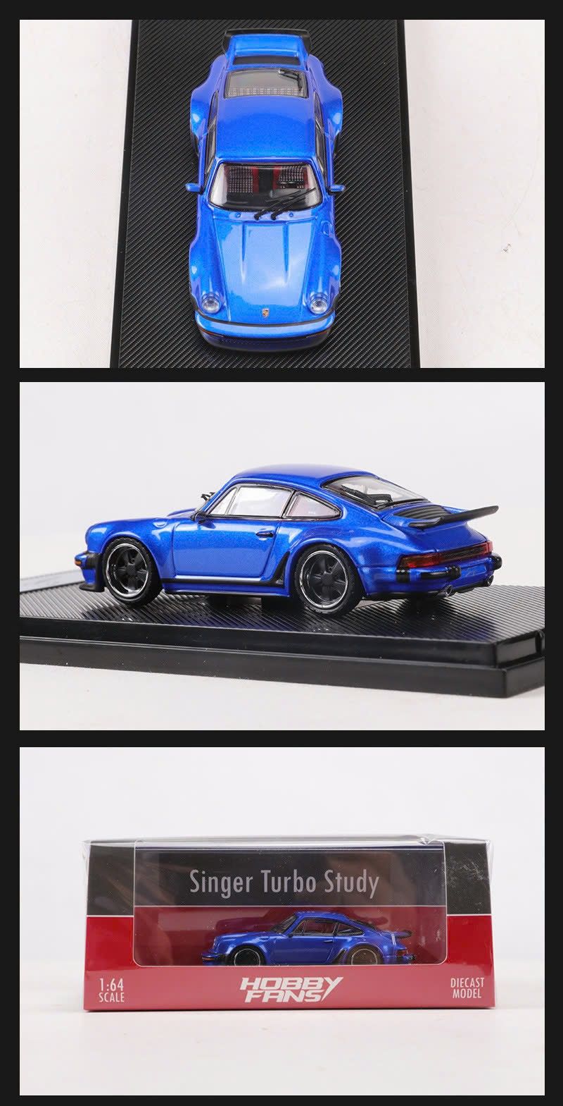  Mô hình xe Porsche Singer 930 Turbo có hộp mica tỉ lệ 1:64 Hobby Fans OT64018 