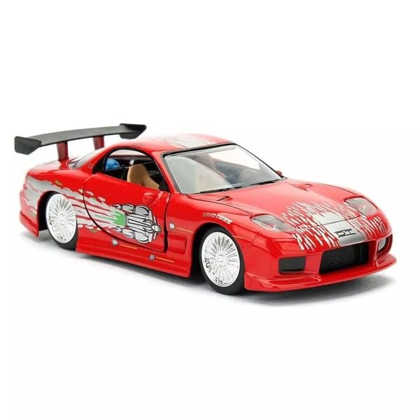 Mô hình xe Mazda RX7 red Dom's Fast & Furious tỉ lệ 1:32 Jada 24075 