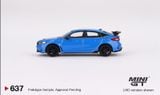  Mô hình xe ô tô Honda Civic Type R Boost Blue Pearl 2023 tỉ lệ 1:64 MiniGT MGT00637-CH 