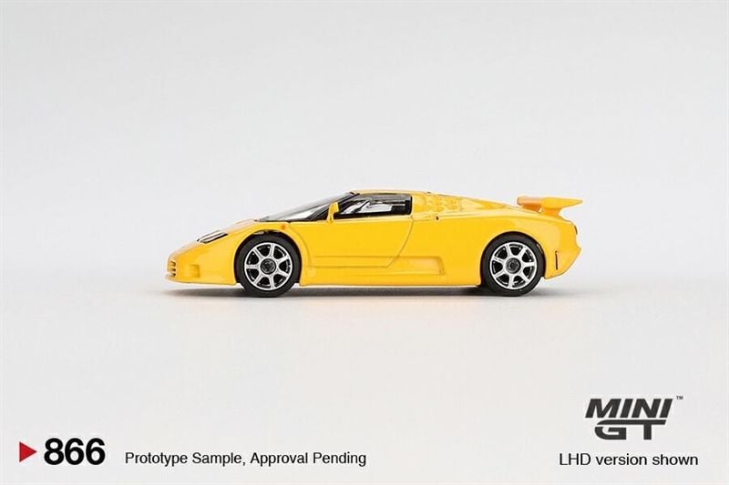  Mô hình xe Bugatti EB110 Super Sport Giallo Bugatti tỉ lệ 1:64 MiniGT MGT00866 