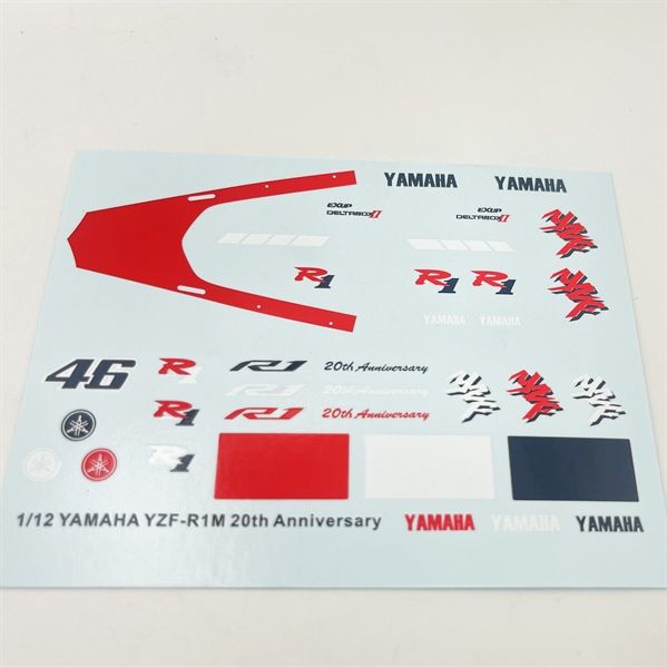  Decal nước Yamaha YZF-R1M 1:12 DC143 